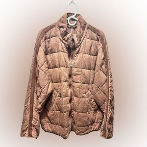 Free People. Terracotta Quilted Jacket. NWT.